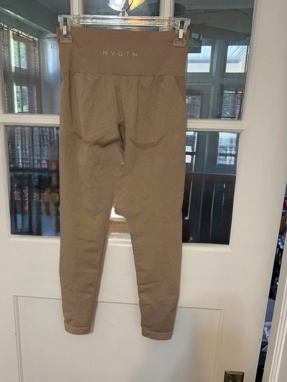 NVGTN High-Waist Seamless Leggings in Taupe - Picture 1 of 4